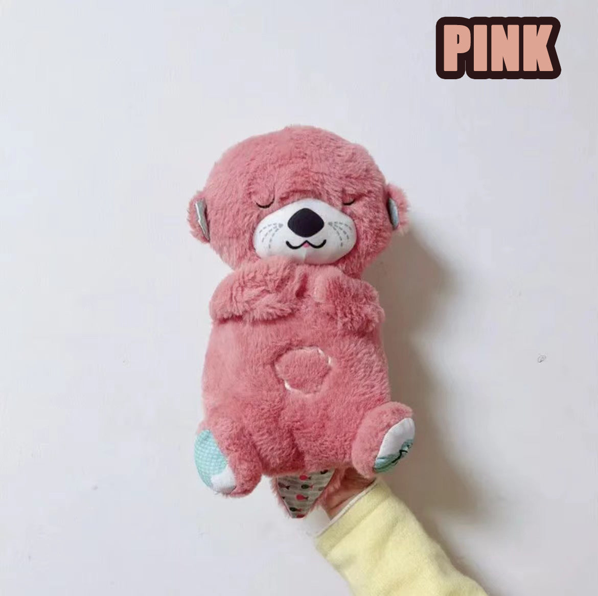 Breathing Bear Otter Plush Sound Machine Toy