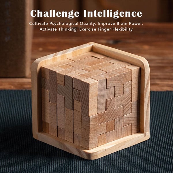 Wood Intelligence Toy Brain Teaser Game 🎅 Julegaveidé! 🎁