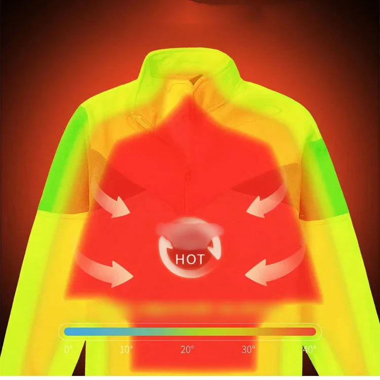 Men’s Double-Layer Fleece Hooded Jacket(50% OFF)