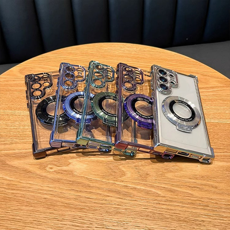 Suitable For Samsung Series Electroplated Magnetic Gradient Glitter Mobile Phone Cases