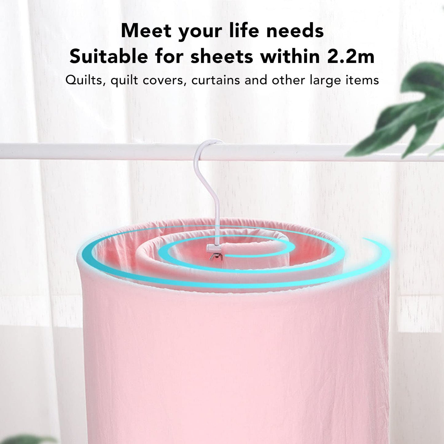 Quilt Drying Artifact Spiral Clothes Drying Rack