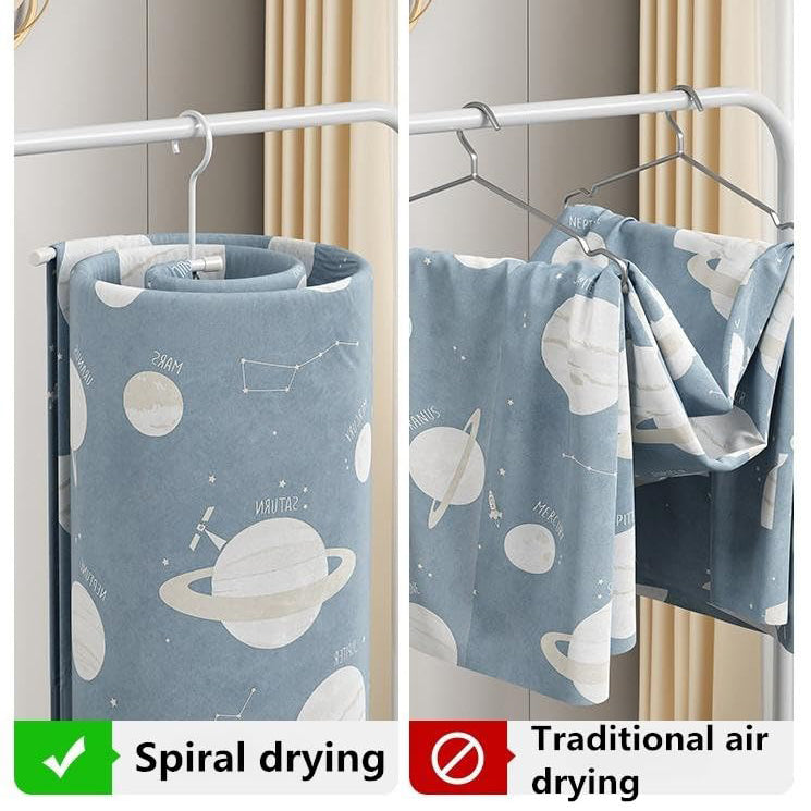 Quilt Drying Artifact Spiral Clothes Drying Rack
