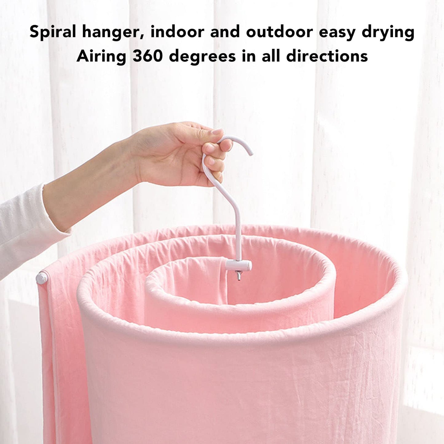 Quilt Drying Artifact Spiral Clothes Drying Rack