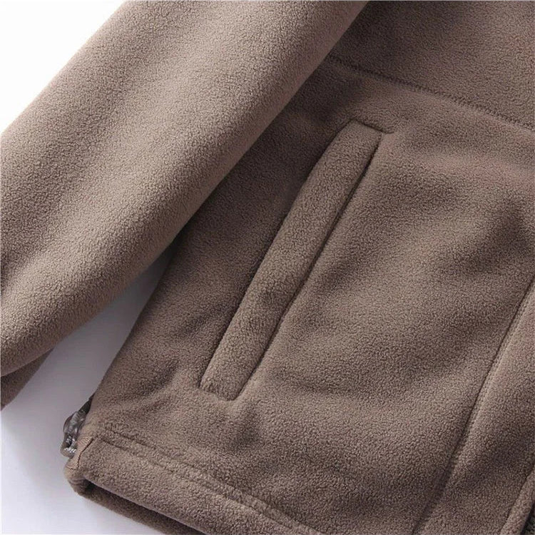 Men’s Double-Layer Fleece Hooded Jacket(50% OFF)