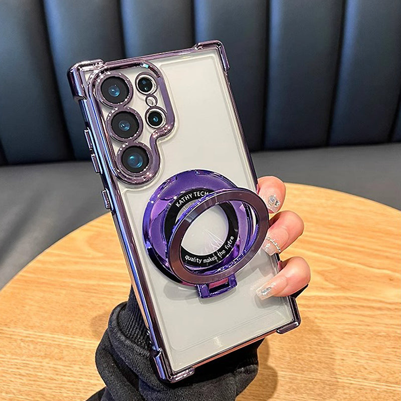 Suitable For Samsung Series Electroplated Magnetic Gradient Glitter Mobile Phone Cases