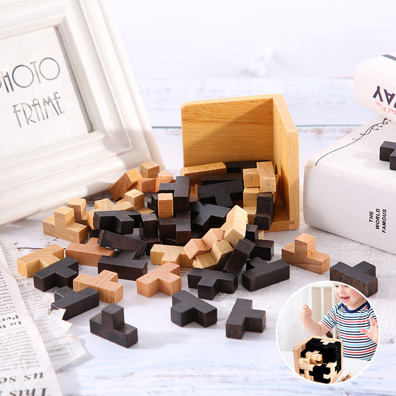 Wood Intelligence Toy Brain Teaser Game 🎅 Julegaveidé! 🎁