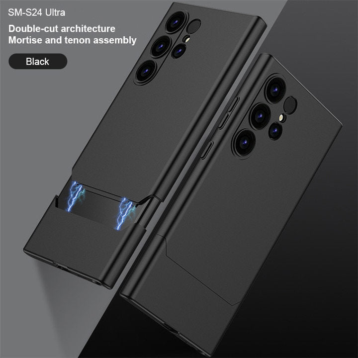 Suitable for Samsung S24Ultra 2-in-1 Stitching Contrast Color Phone Case